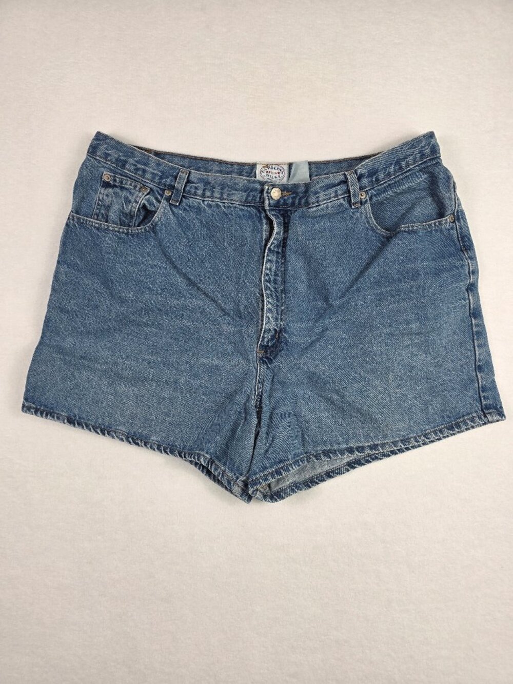 Carolina Blues Plus Womens Blue Jean Denim Shorts 4 in inseam Size 24W Blue